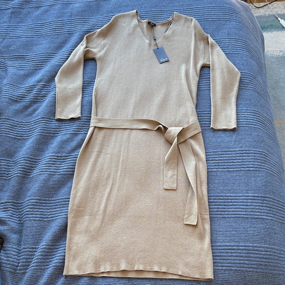 RAILS Margot Belted Merino Wool Blend Sweater Dress | NWT | L